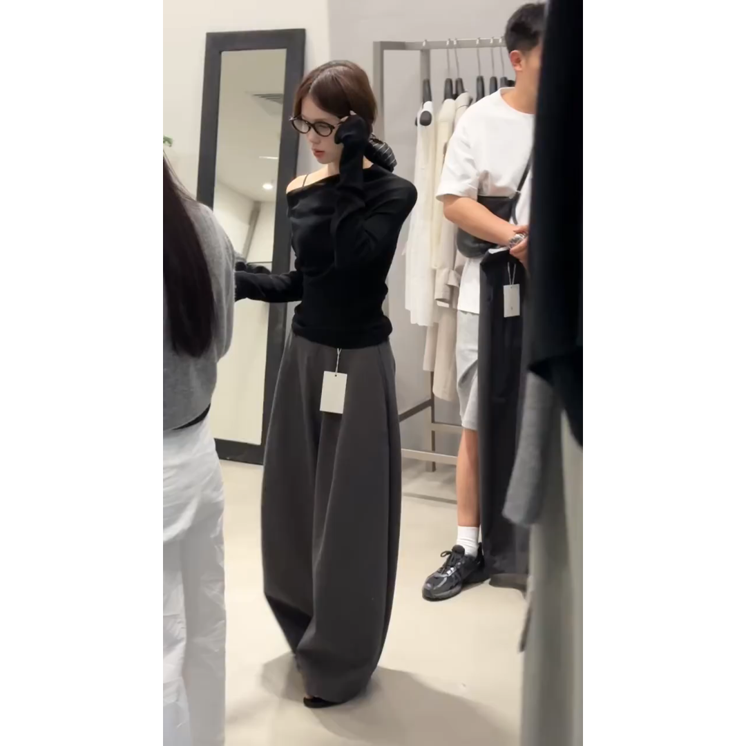 早秋穿搭一整套小众炸街高级感女装套装秋季洋气衣服阔腿裤两件套