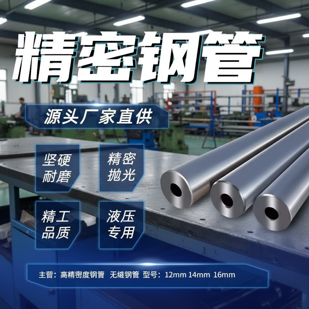 【黑色外径16】高精度小口径内外光亮液压