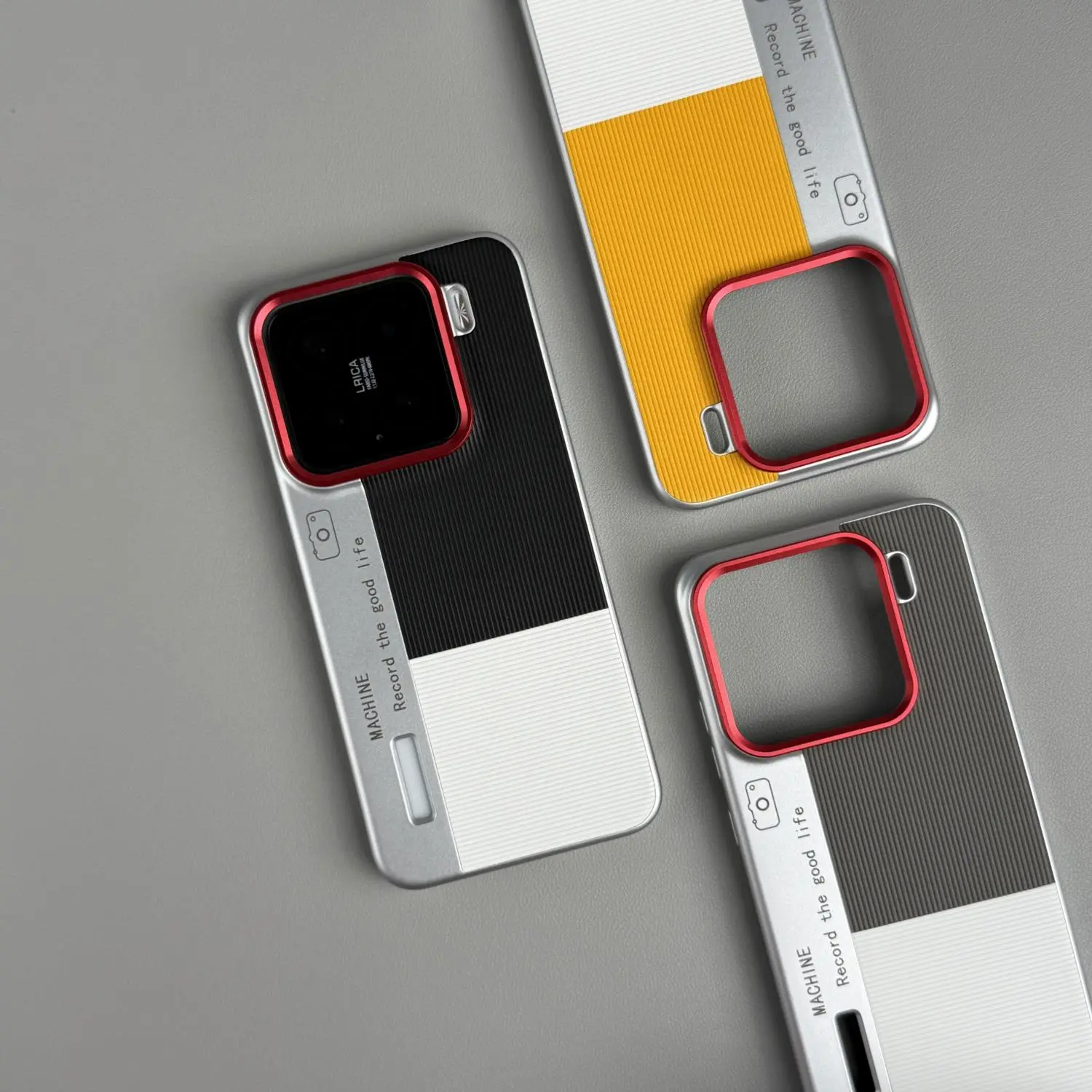 三拼撞色磁吸手机壳适用小米15华为P80个性华为mate70防摔手机壳