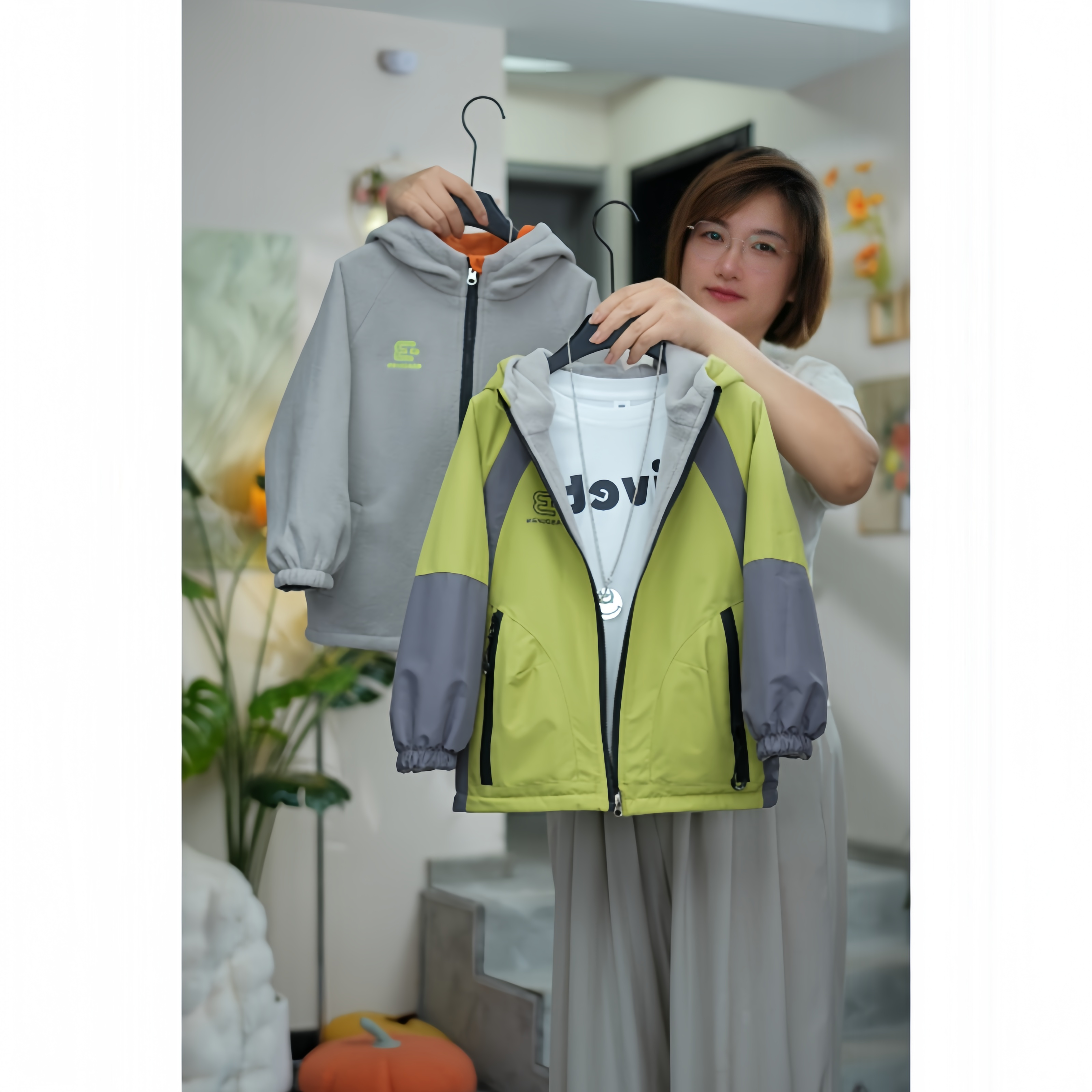 【两面穿外套】2025新款秋冬加绒双面穿外套儿童冲锋衣春秋中大童