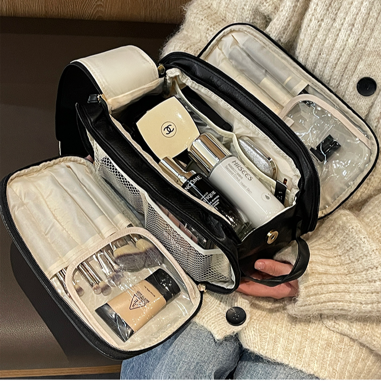 化妆包女大容量便携旅行高级感小众洗漱包收纳包化妆品分区收纳袋