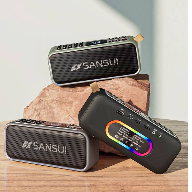 2025新版山水F36正品定时音响高速蓝牙连接内录外录点歌音响