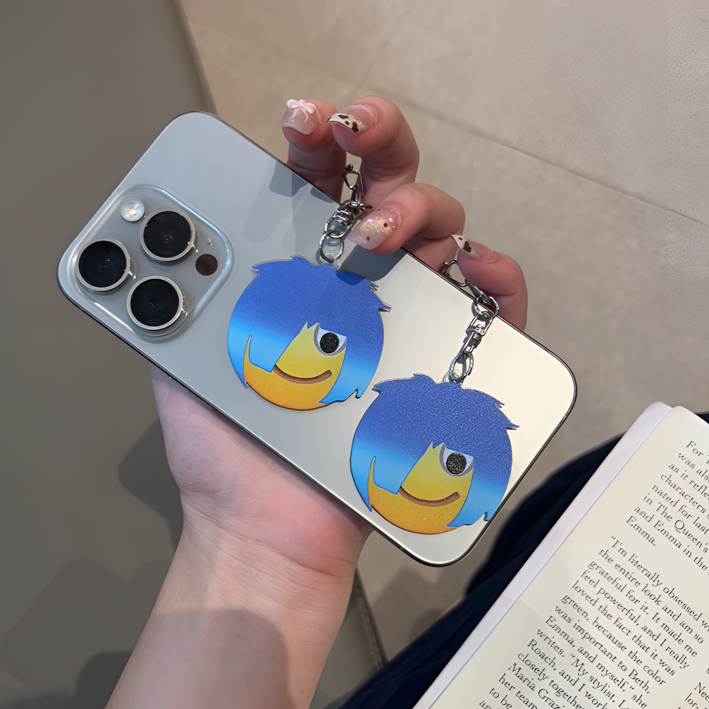 同款杀马特表情包亚克力钥匙扣可爱搞怪书包车钥匙链小饰品