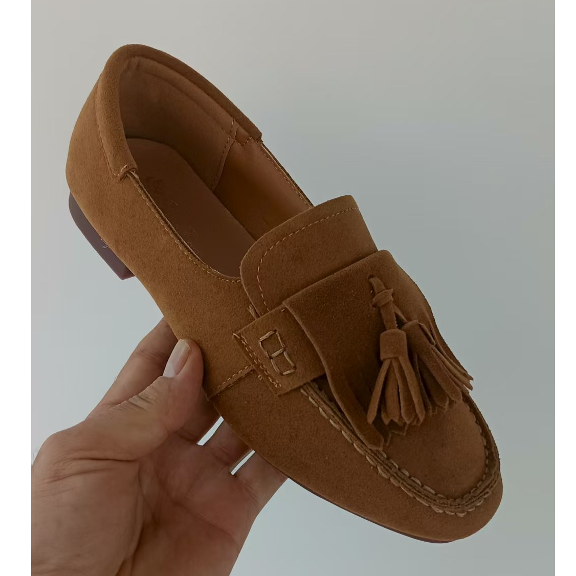 单鞋方头流苏浅口豆豆鞋乐福鞋休闲鞋软底女鞋gy303