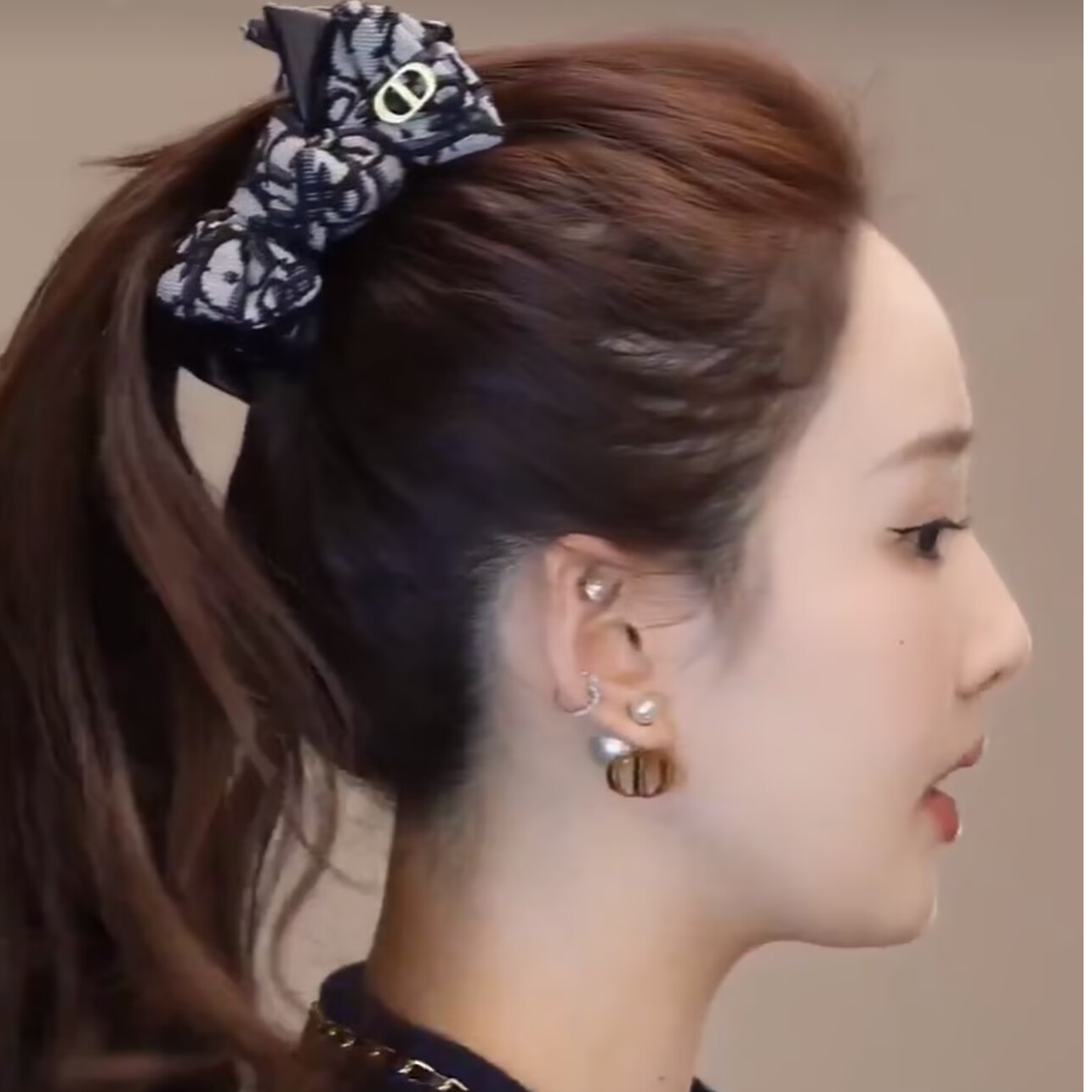 新品韩版11cm东大门黑白蝴蝶结香蕉夹手工百搭显发量发夹时尚头饰