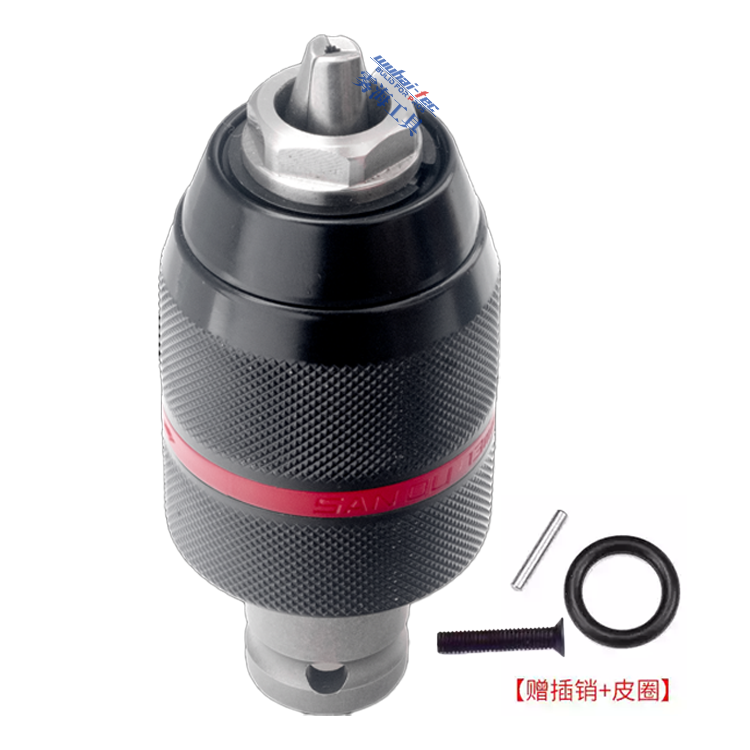 金属棘轮自锁钻夹头 防锁死螺母压板易拆 接头电动扳手变电钻夹头