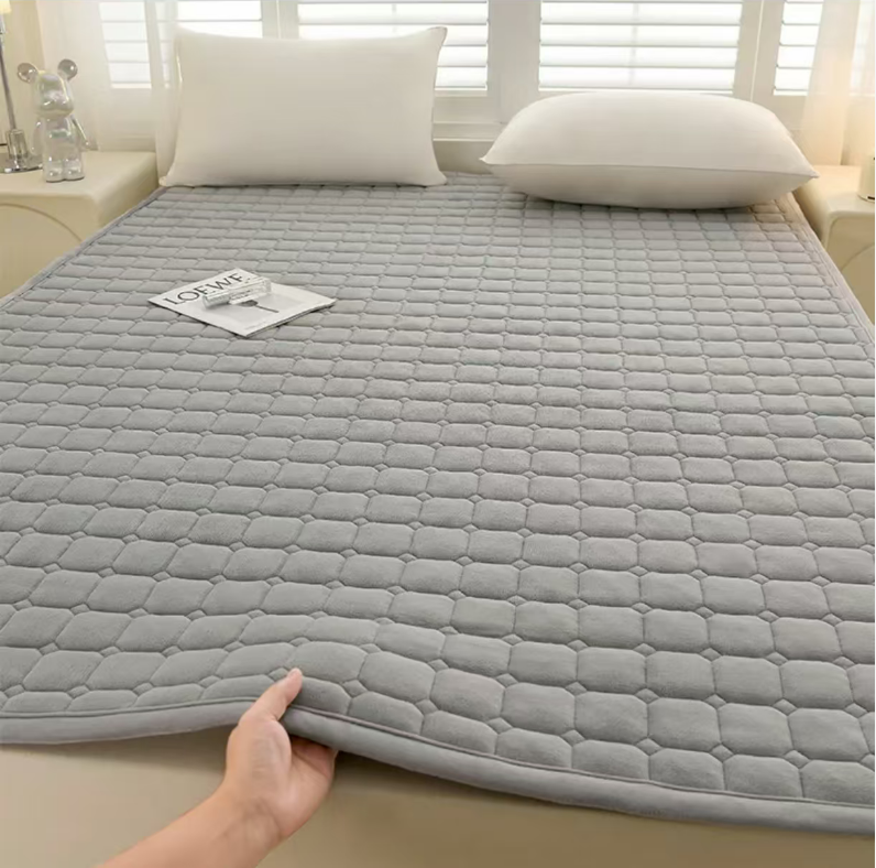 秋冬季加厚牛奶绒床垫软垫家用床褥被子保暖秋冬珊瑚绒毛毯床盖