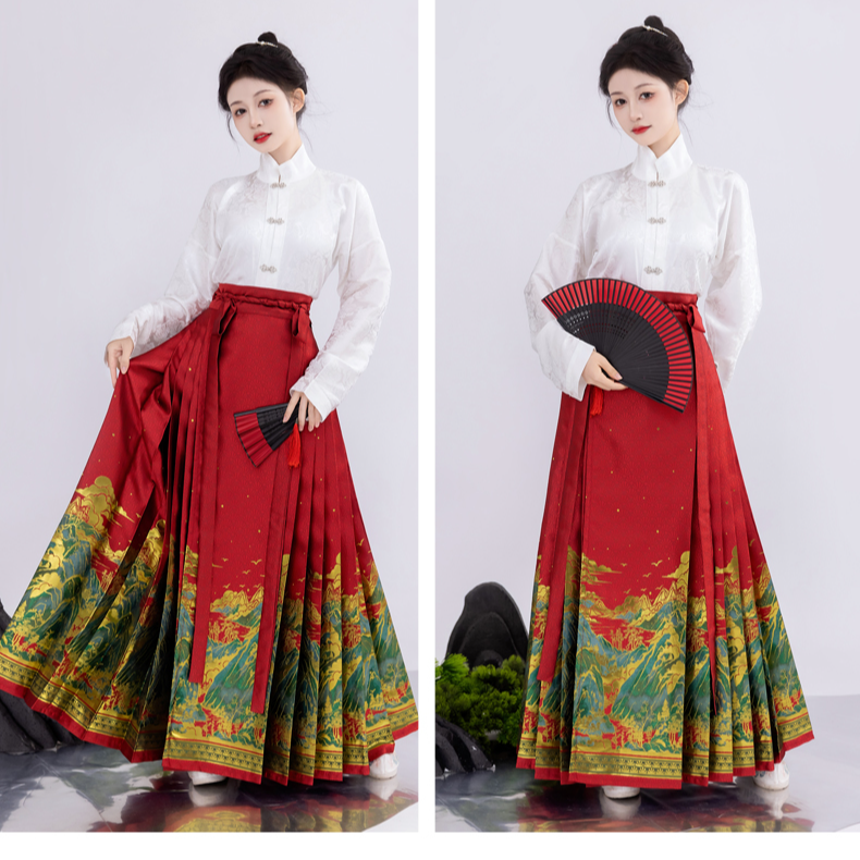 1高订马面裙满织金织银妆花日常显瘦新中式国风