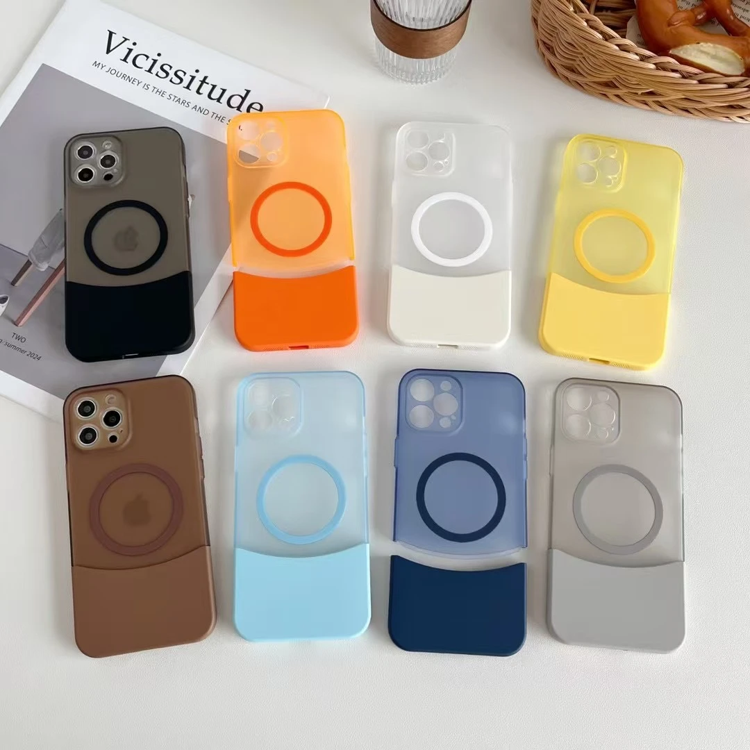 欧克里里上下拼接磁吸壳适用iPhone14/15/16promax手机壳13/12/11