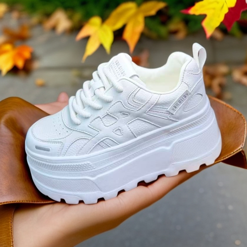 9公分增高厚底小白鞋时尚百搭女鞋网红爆款休闲女鞋12真皮韩版