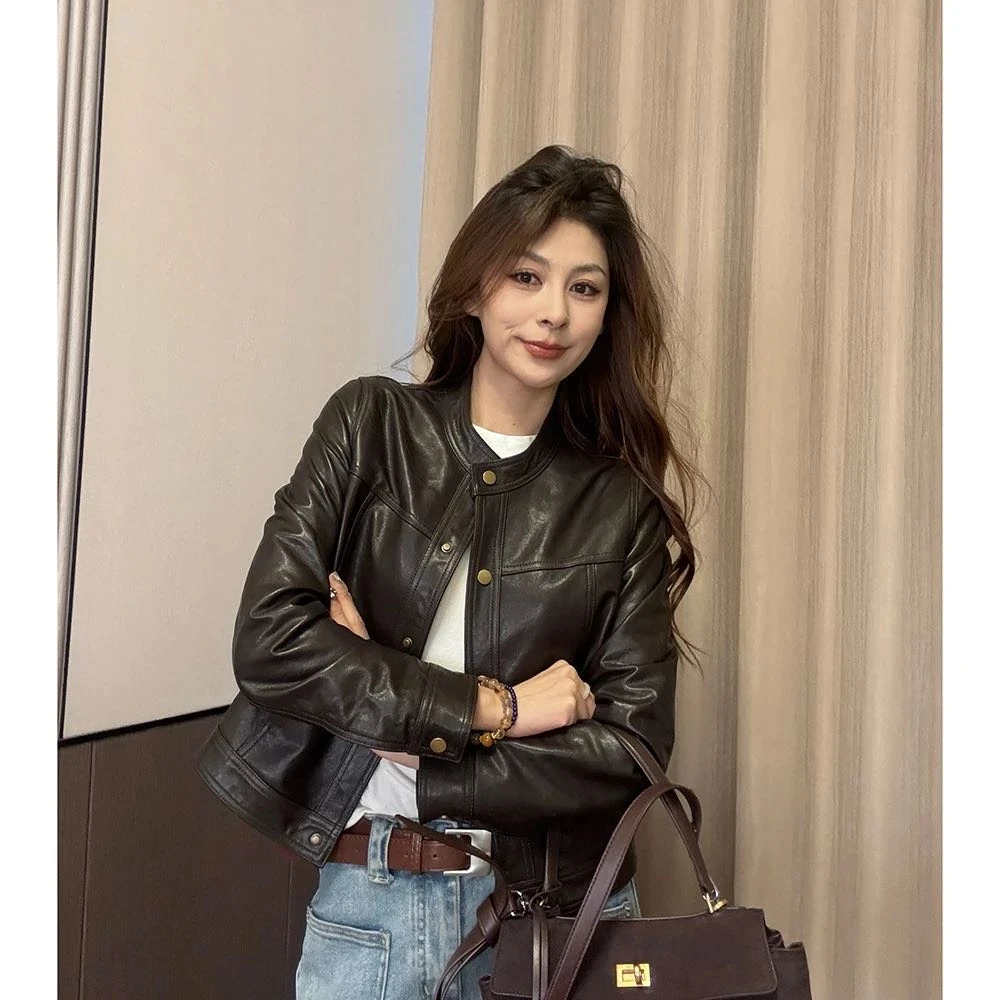 2025年新款外套女皮衣女2503