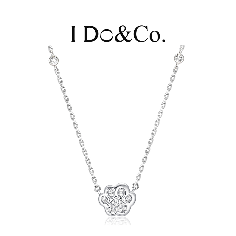 I Do&Co. 坠链均925银 萌爪相伴项链女 轻奢小众高级感银饰送女友
