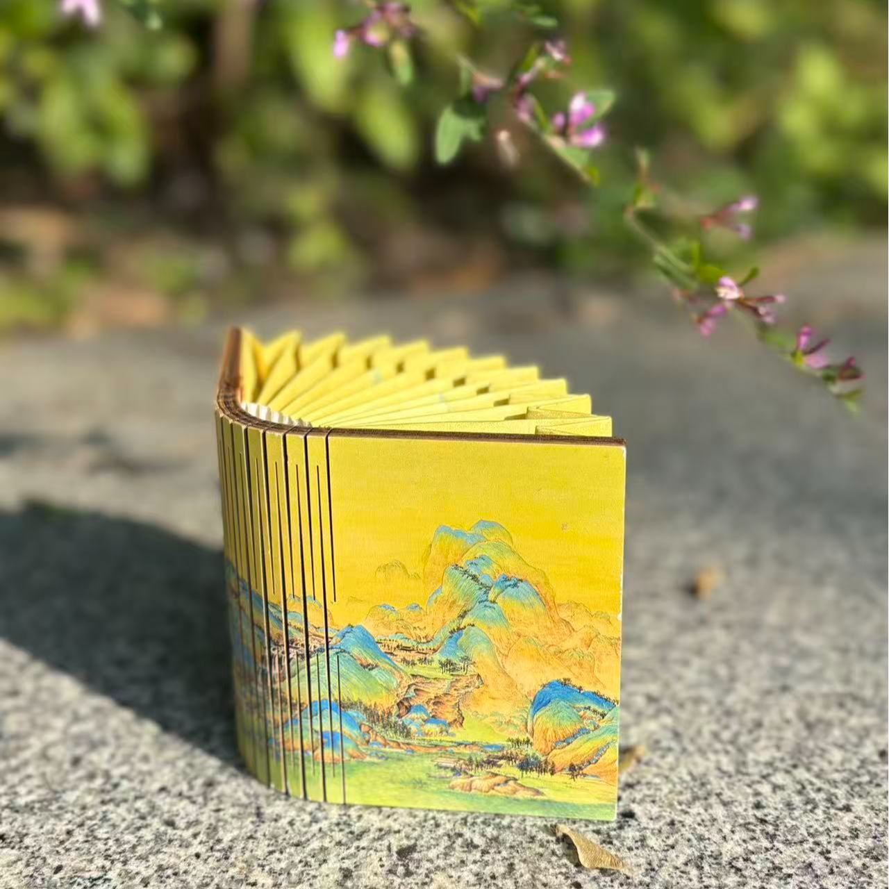 千里江山图冰箱贴折叠纸灯古风七彩小夜灯国风书灯河南文创纪念品