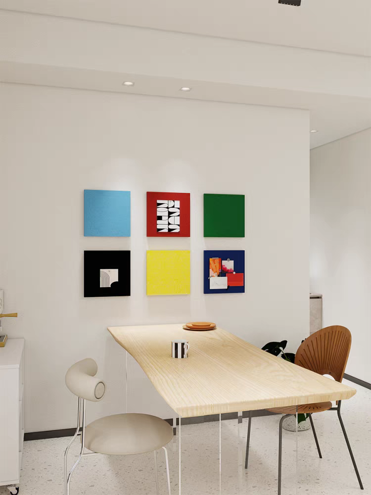 彩色毛毡立体墙贴照片墙展示墙沙发背景墙氛围创意免打孔改造墙面