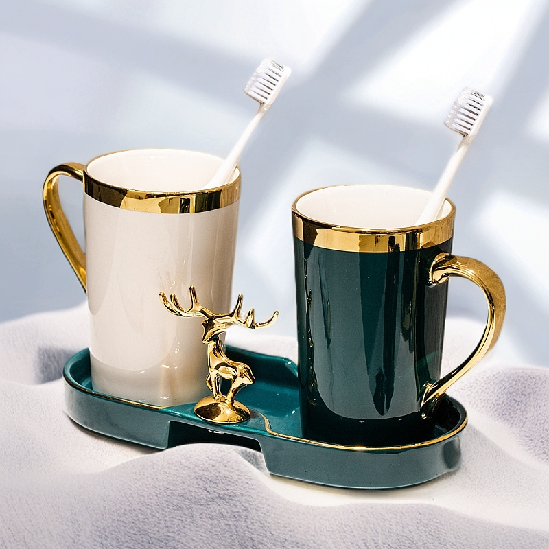 轻奢刷牙漱口杯牙刷杯情侣水杯洗漱杯家用刷牙杯子爆款2025新牙杯