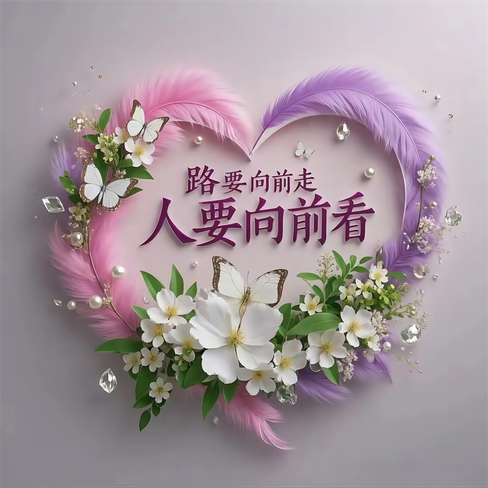 淡雅心形治愈励志温暖文字类海报客厅卧室出租房墙面装饰贴画自粘