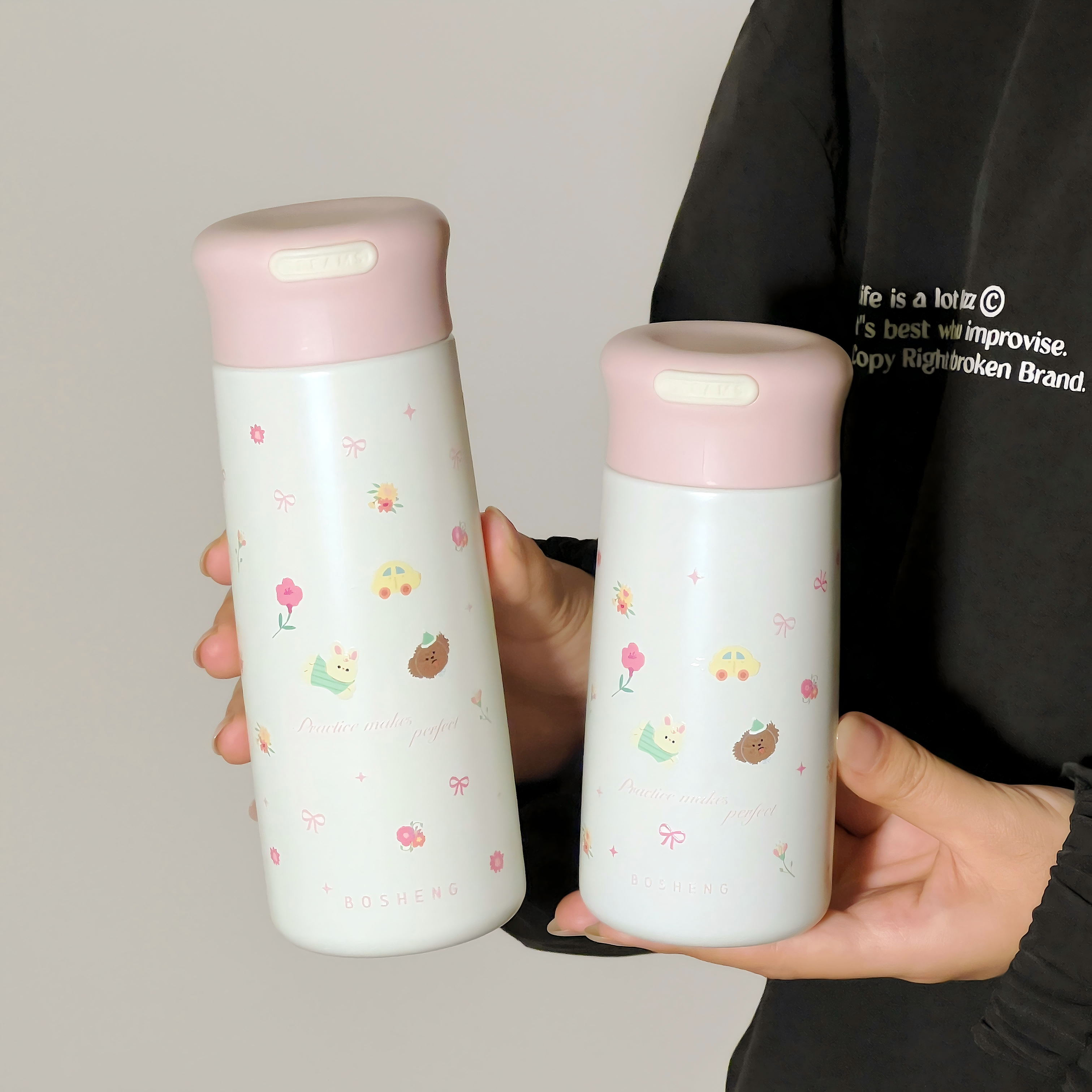 可爱小巧保温杯女生高颜值2025新款学生水杯直饮口袋杯手提便携