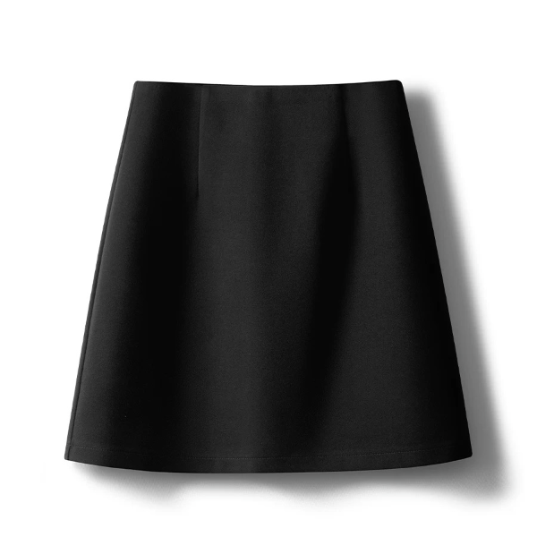 简约百搭毛呢半身裙短裙女冬季2025新款显瘦高腰包臀裙短款a字裙