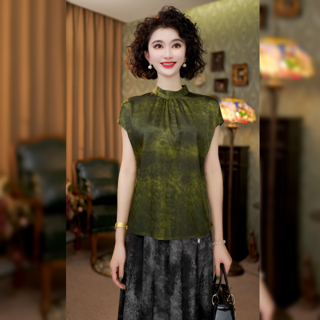 新中式国风夏季短袖上衣LYGSY0603