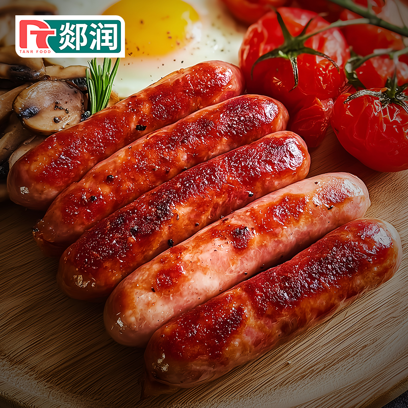 郯润火山石鲜肉爆汁烤肠80%肉含量儿童早餐烤小肠肉肠