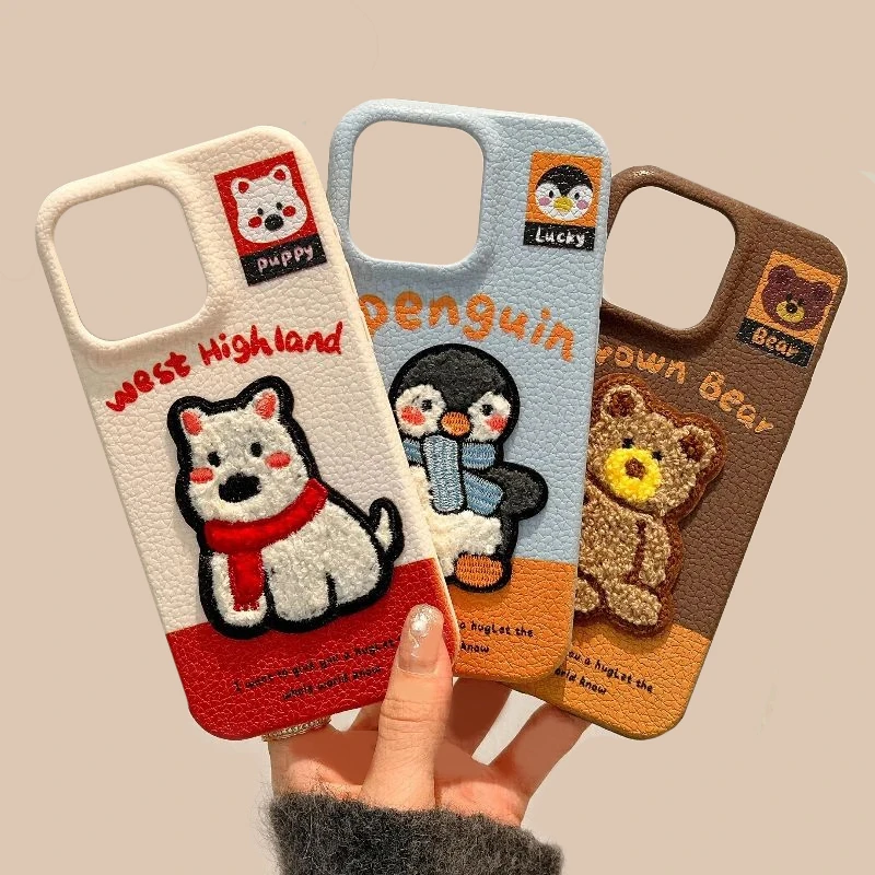 英文西高地适用苹果17Promax手机壳华为OPPO小米17VIVO一加秋冬壳