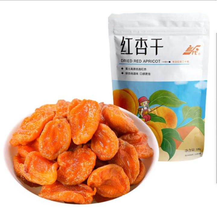 108g红杏酸甜新疆杏干精选原料制作网红追剧小零食自然细腻原味