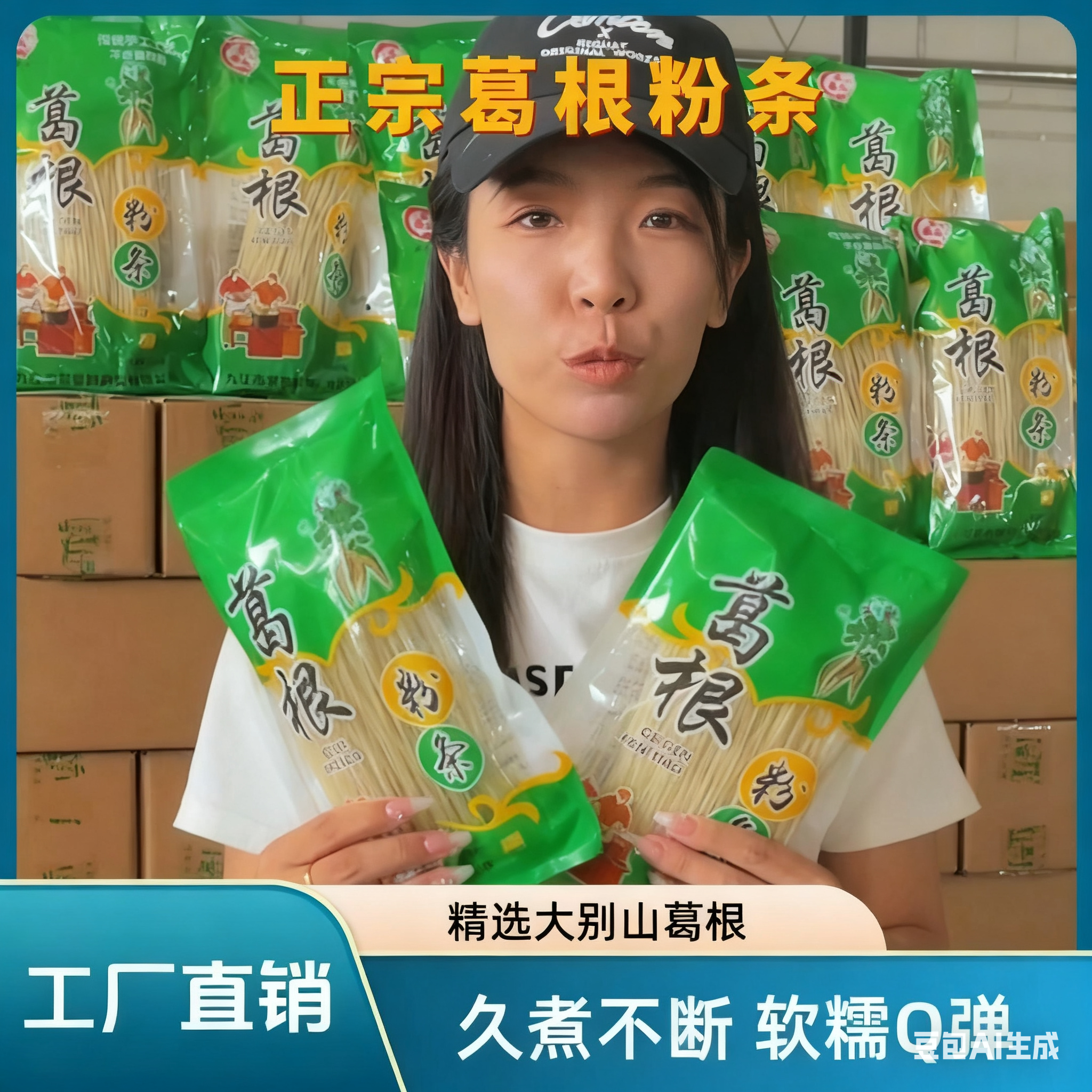 正宗大别山葛根粉条劲道顺滑久煮不烂米粉袋装 产地直发