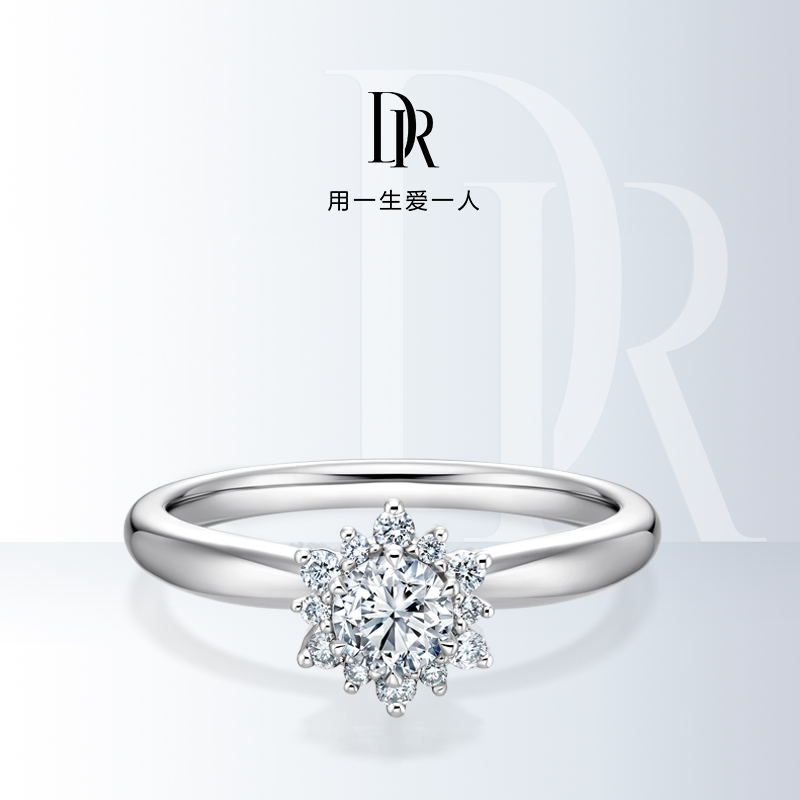 DR BELIEVE系列 简奢款 WJ0461求婚钻戒指环女戒钻石结婚浪漫奢华
