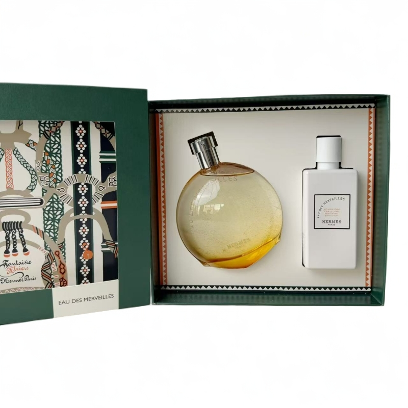 爱马仕橘彩星光淡香氛组合装 香水100+乳液80ml