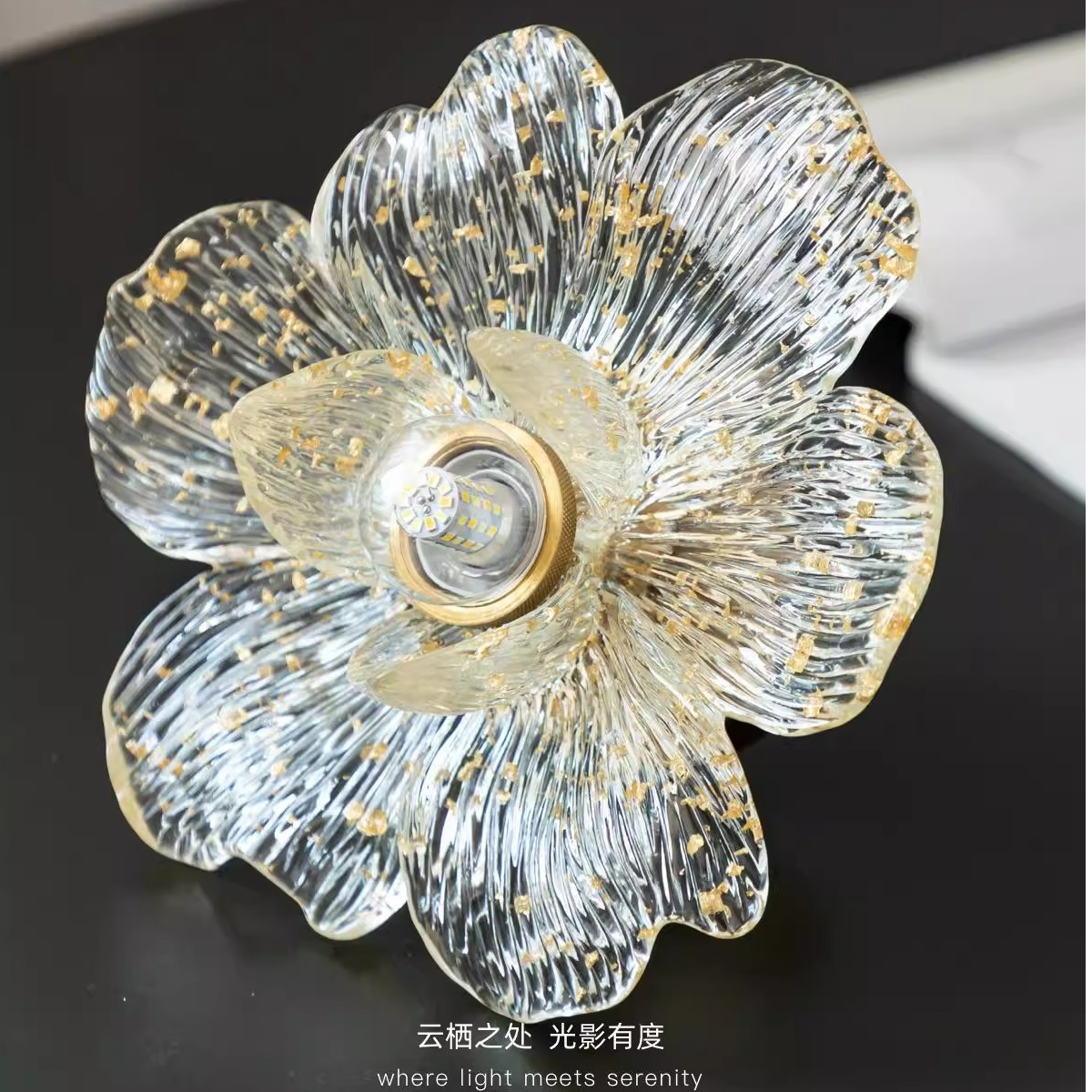 花瓣过道灯走廊中古风阳台灯复古灯具入户玄关衣帽间吸顶灯美式