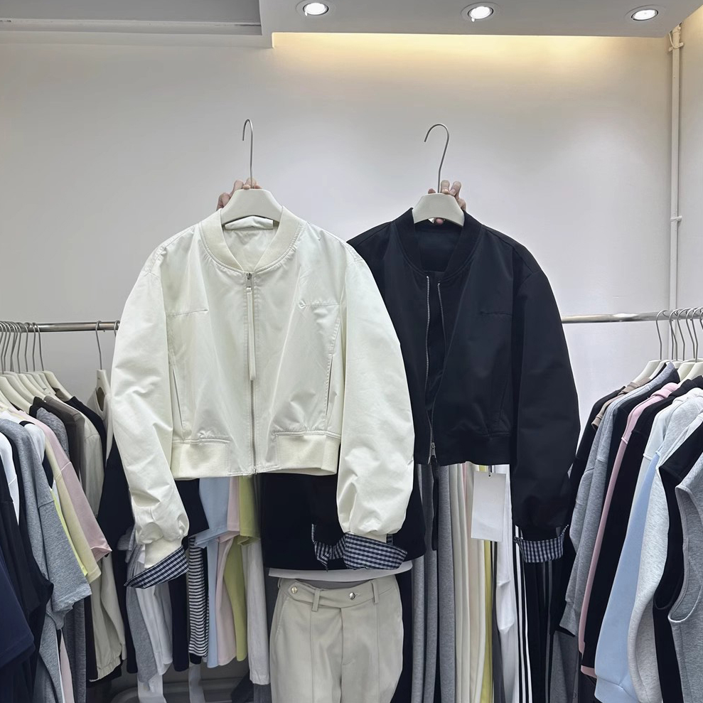 秋季韩系小立领休闲运动夹克短款小个子洋气棒球服外套女短款外套
