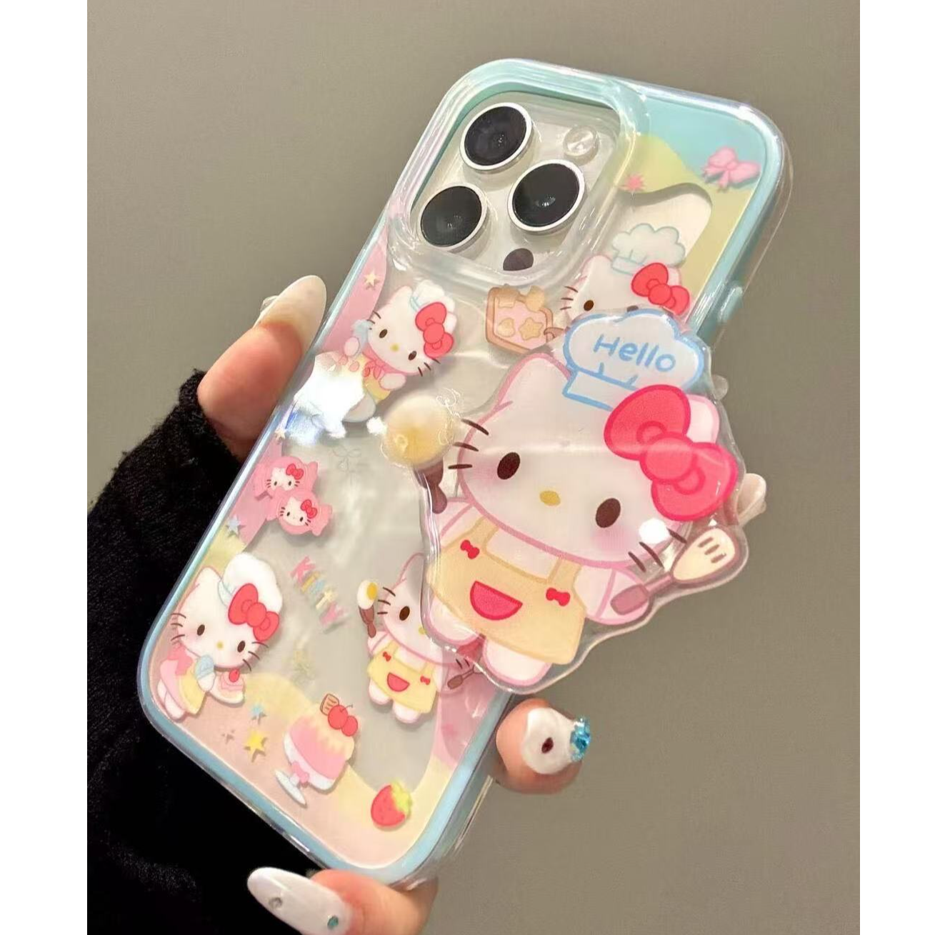 诚星泽围边厨师kt猫适用苹果手机壳华为vivo小米荣耀oppo红米一加