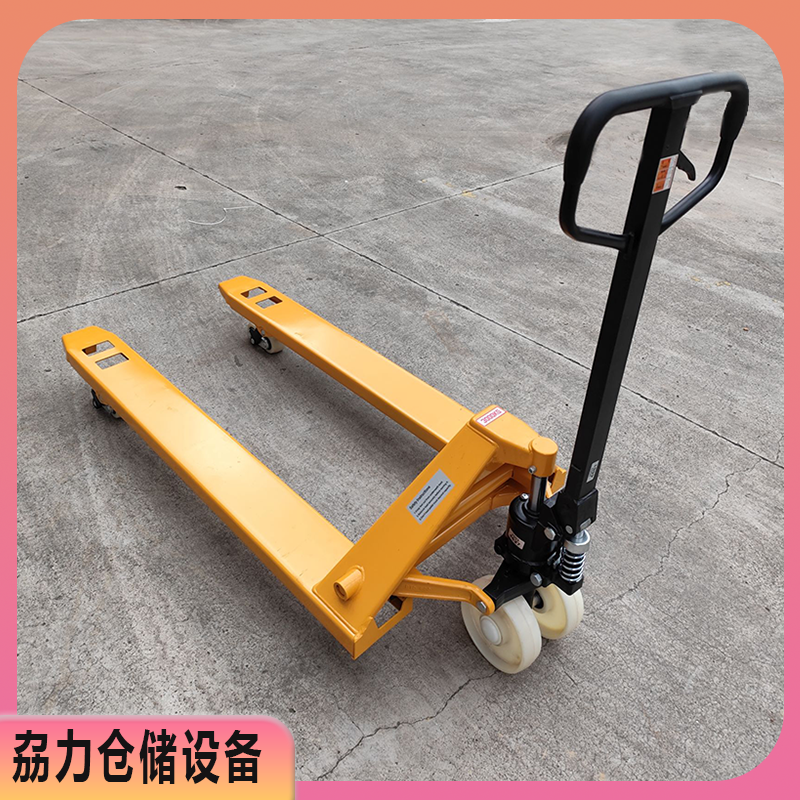 手动液压车搬运车托盘车地牛油缸质保2年耐磨加固双轮3吨实心推杆
