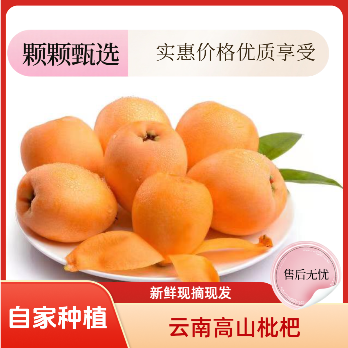 云南高山枇杷鲜果2-4斤装 应季水果树上熟  酸甜可口孕妇小孩爱吃