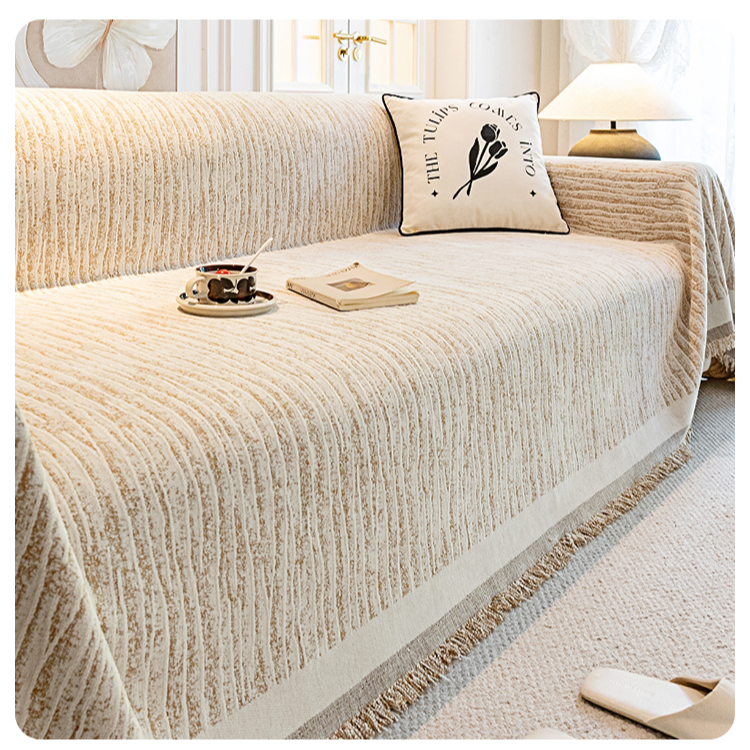 雪尼尔沙发巾全盖布沙发罩现代轻奢四季通用防尘2025防滑全盖布