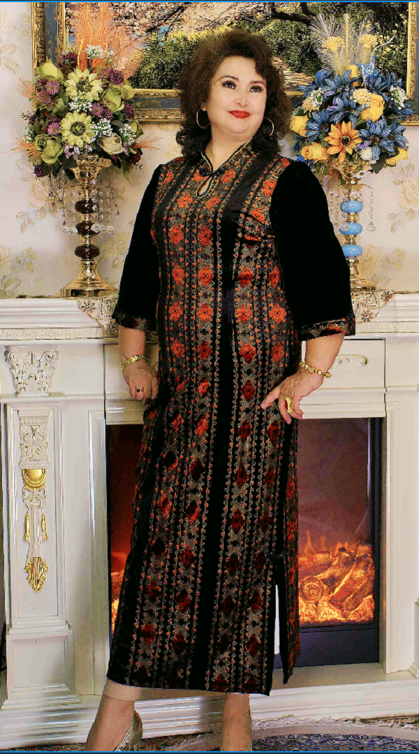 2025年9月款气质休闲旗袍式 nurka duhawa大码连衣裙