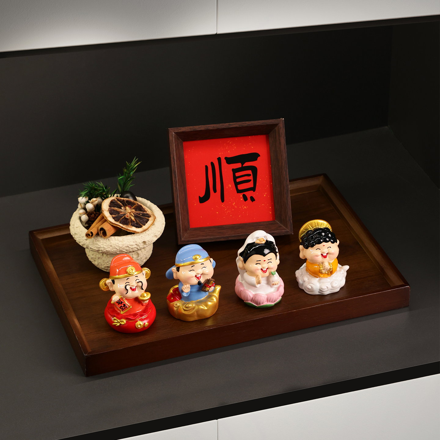 贝汉美小财神水晶香薰扩香石摆件乔迁之喜礼物布置新家氛围感好物