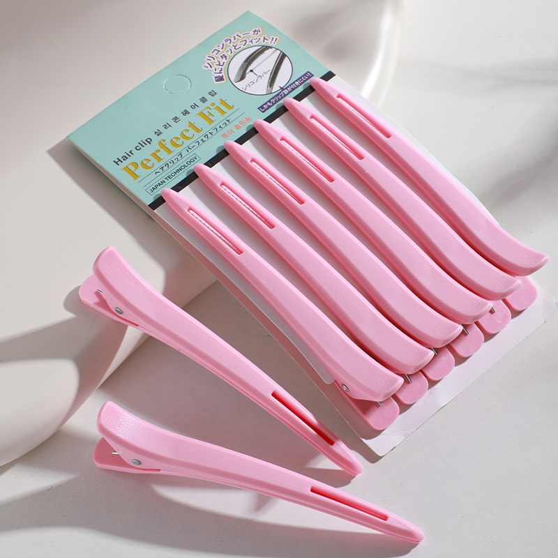 无痕夹长嘴夹鸭嘴夹夹子美发定位发型师理发店烫染分区专用剪发夹