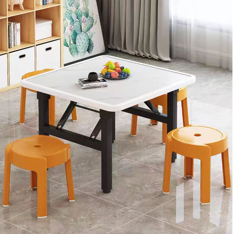方桌便携式小型四方桌餐桌家用吃饭桌子出租屋折叠桌家用小型