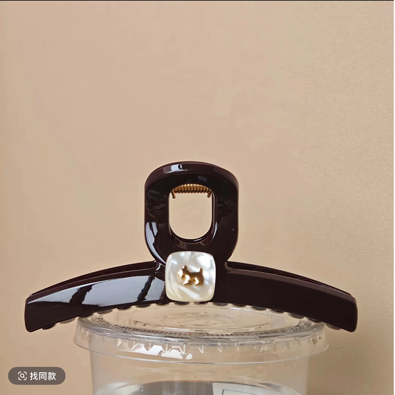 高品质韩国高档发夹大号盘发夹精致气质抓夹时尚小狗新娘抓夹