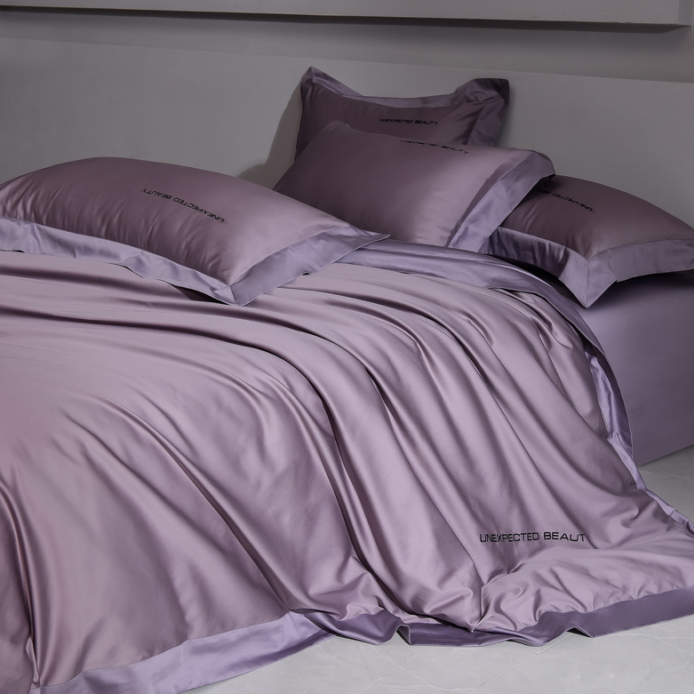 轻奢风A类母婴级新疆长绒棉纯棉四件套全棉被套床单高级床上用品