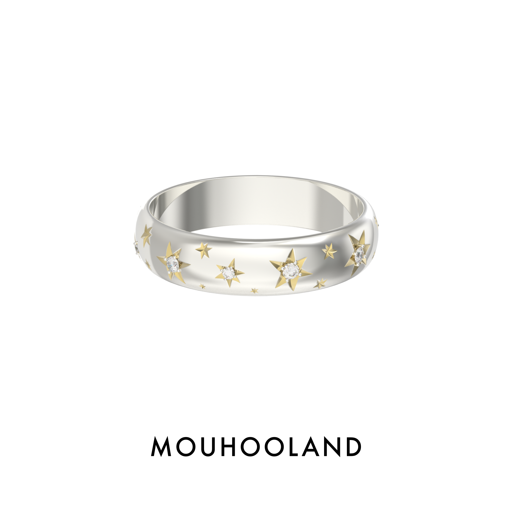 Mouhooland/暮后之地 925银戒指 【圣诞礼物】星芒戒指圣诞限定