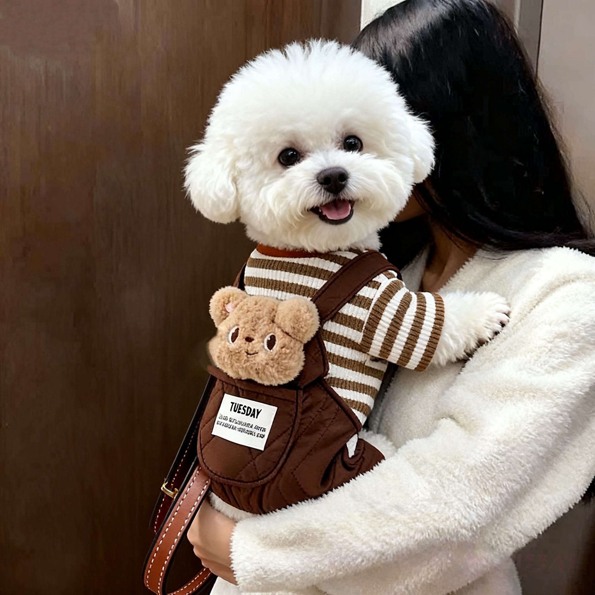 狗狗衣服秋季加厚防四脚衣宠物小型犬泰迪比熊博美猫咪衣服秋冬款