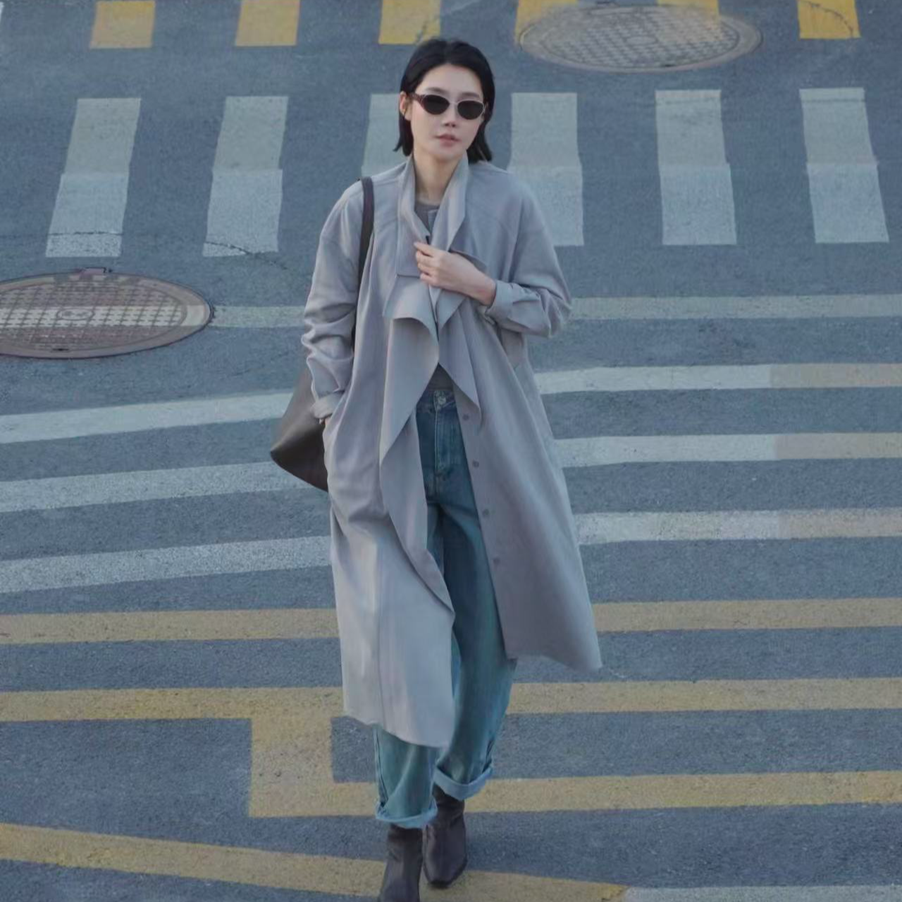 SHANG1 BY SHANG YI风衣式连衣裙