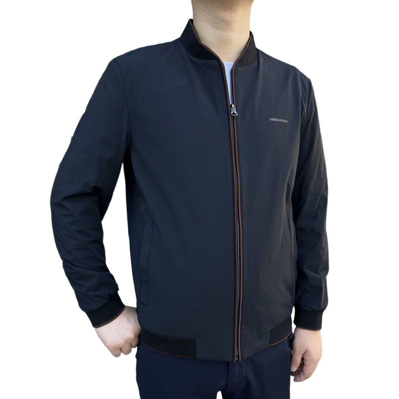 523061 春秋夹克衫2025年新款夹克外套商务男士棒球领双面茄克衫