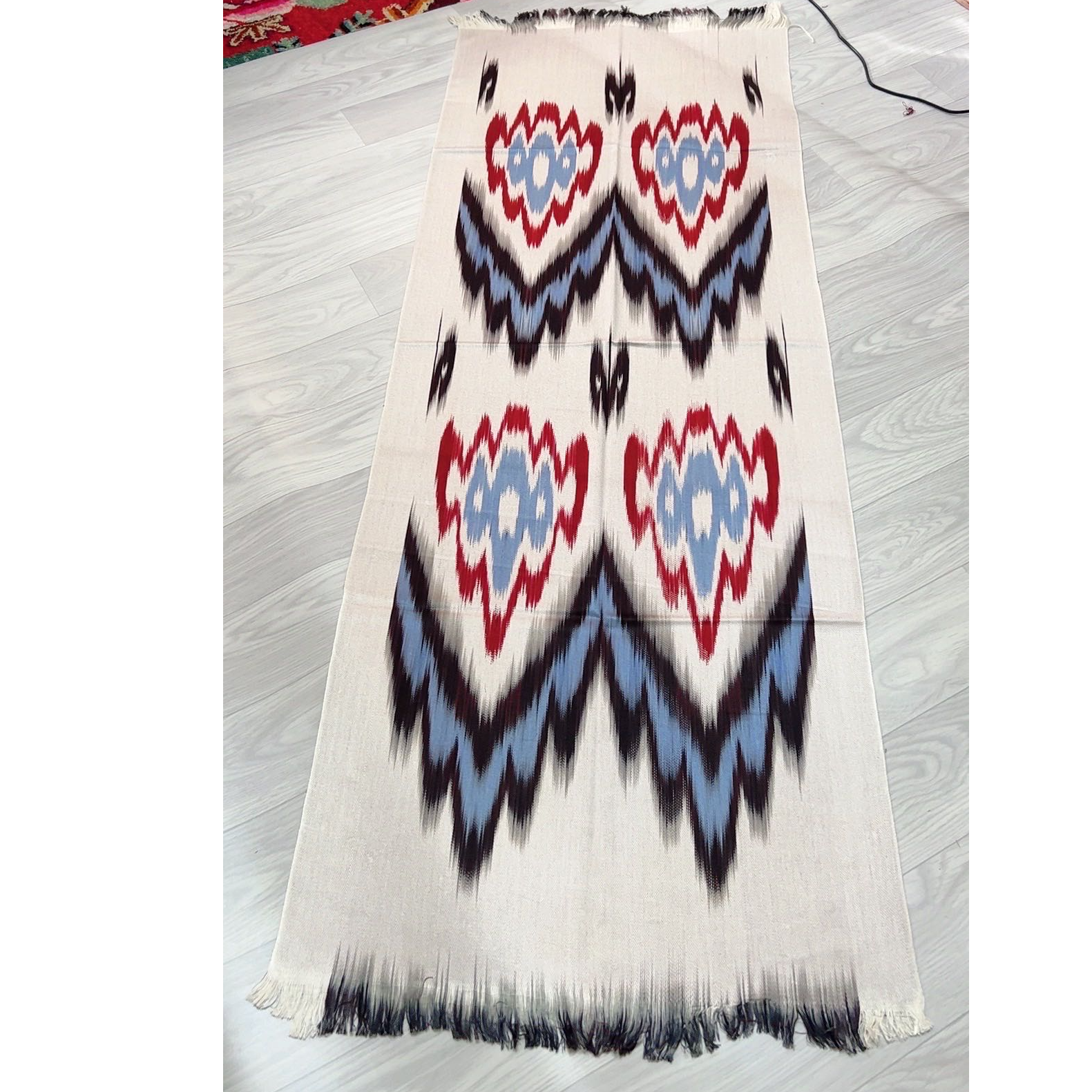 最新款新疆和田艾德莱斯围巾60x180cm纯棉