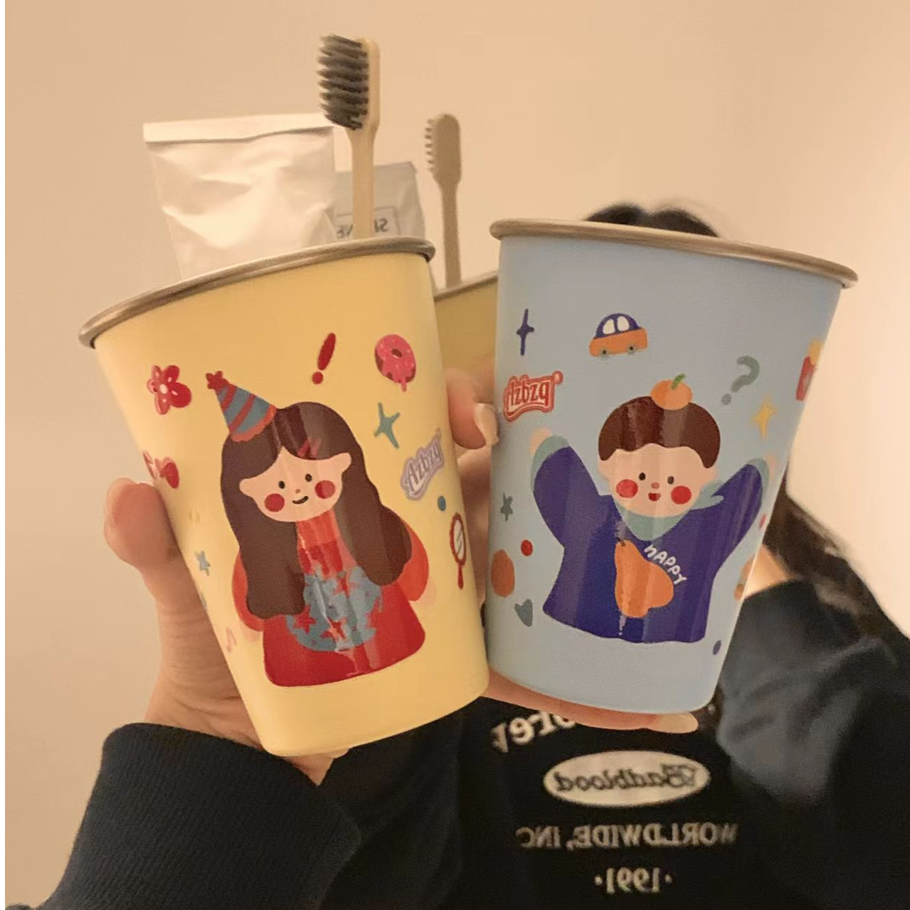 漱口杯女2025新款高颜值可爱学生宿舍漱口杯牙刷杯牙膏杯牙刷杯