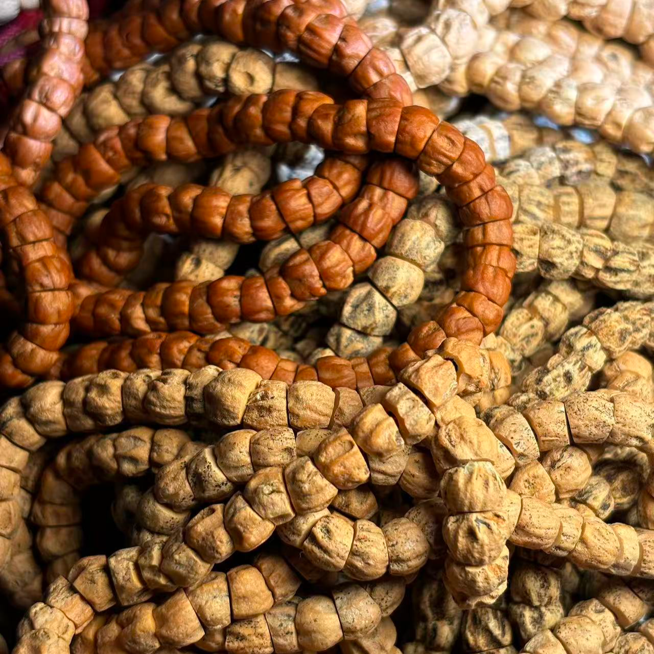 【热振体验款】热振柏香籽斜切大肠108脖挂长串百香子高油高密红白