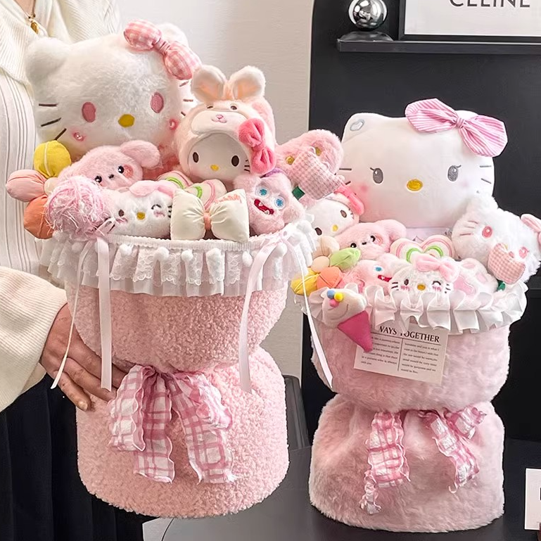 hellokitty玩偶花束生日礼物女生哈喽kt圣诞节送女友女孩闺蜜儿童