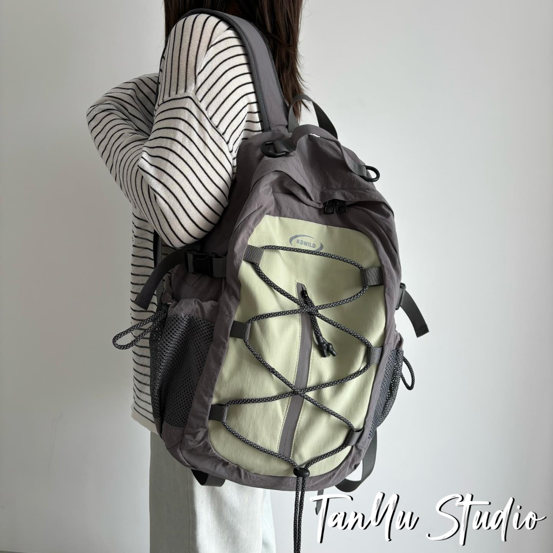 探屿轻便双肩包超轻减负户外登山旅游骑行背包通勤大容量防水书包